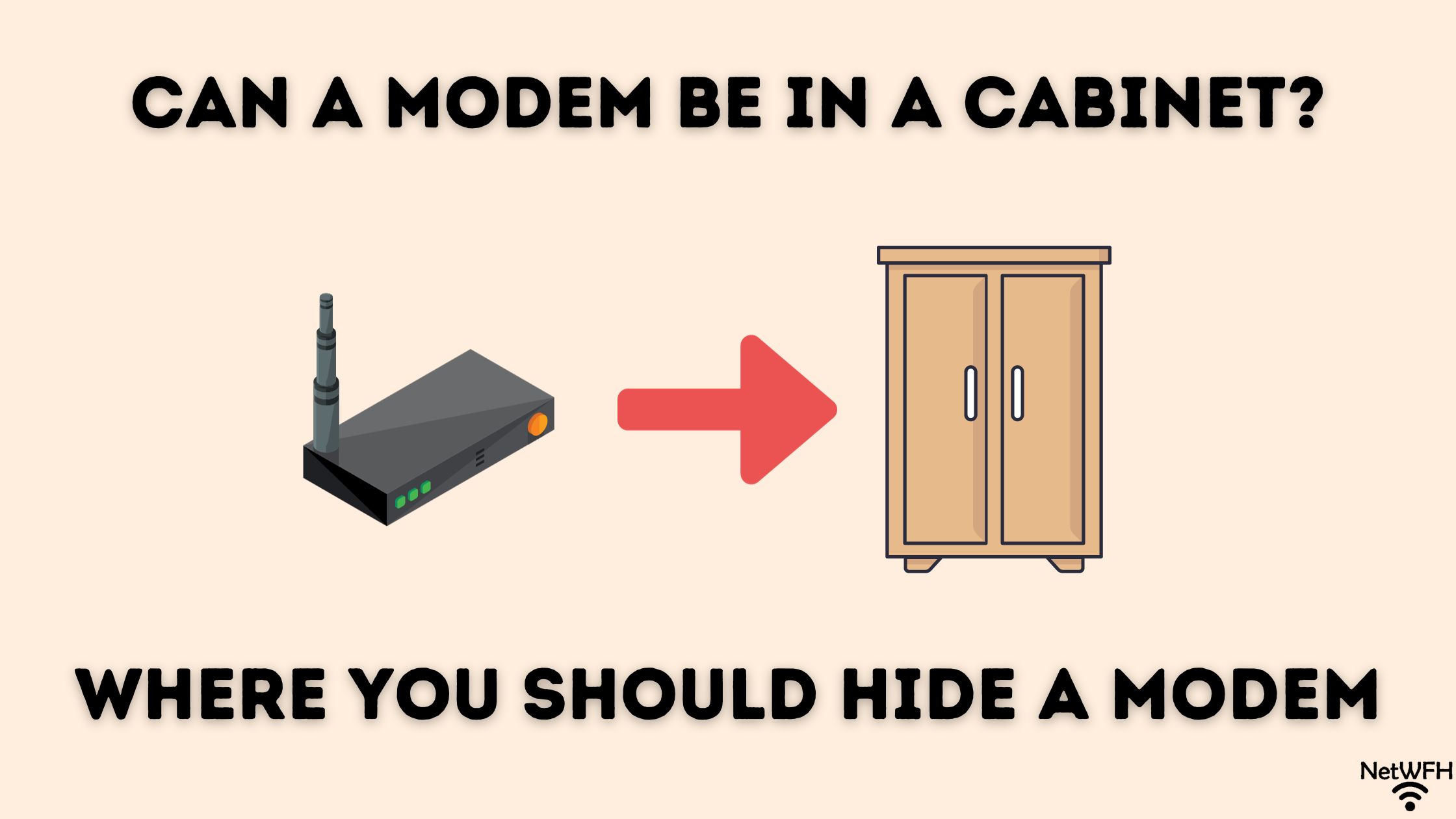 Can a Modem Be in a Cabinet? Where You Should Hide a Modem